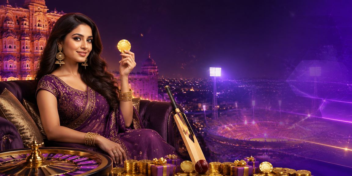 Jaipur cricket betting neon lights at night showcasing vibrant gaming scene